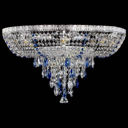 Люстра Токката Пирамида журавлик синяя в Симферополе Гусь Хрустальный