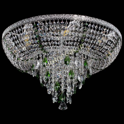 Люстра Токката Пирамида журавлик зеленая в Симферополе Гусь Хрустальный