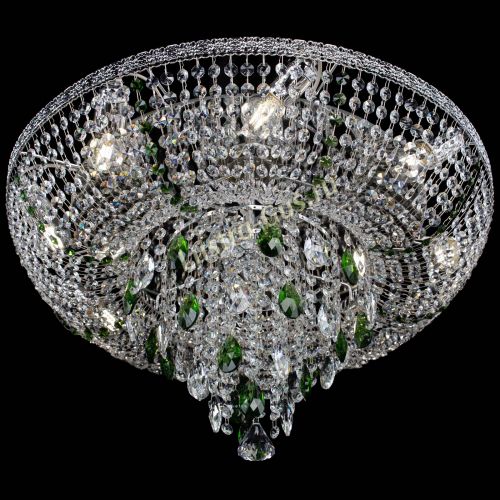 Люстра Токката Пирамида журавлик зеленая в Симферополе Гусь Хрустальный