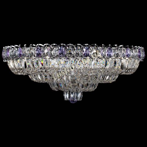 Люстра Тройное Кольцо пластинка фиолетовая в Симферополе Гусь Хрустальный