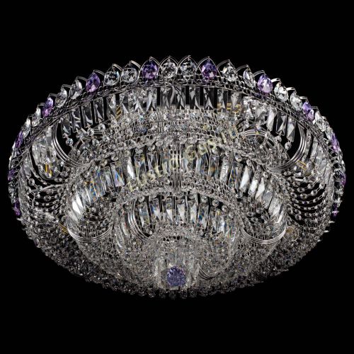 Люстра Тройное Кольцо пластинка фиолетовая в Симферополе Гусь Хрустальный