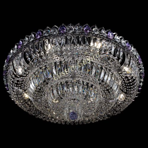 Люстра Тройное Кольцо пластинка фиолетовая в Симферополе Гусь Хрустальный