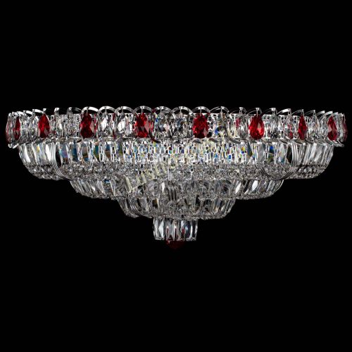 Люстра Тройное Кольцо пластинка красная в Симферополе Гусь Хрустальный