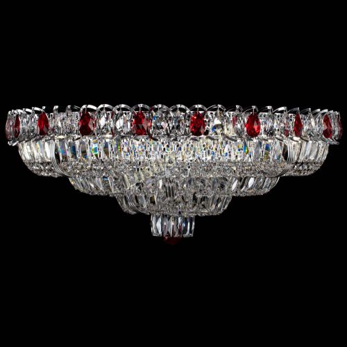 Люстра Тройное Кольцо пластинка красная в Симферополе Гусь Хрустальный