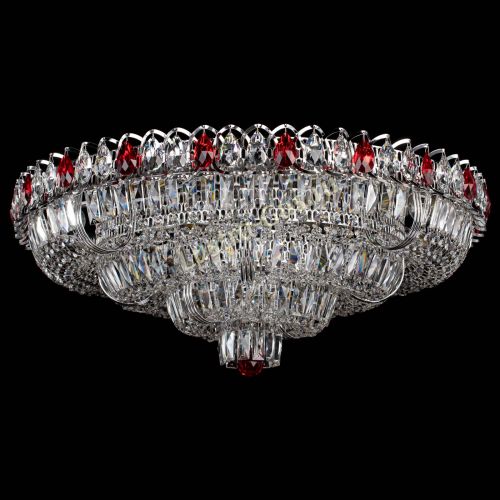 Люстра Тройное Кольцо пластинка красная в Симферополе Гусь Хрустальный