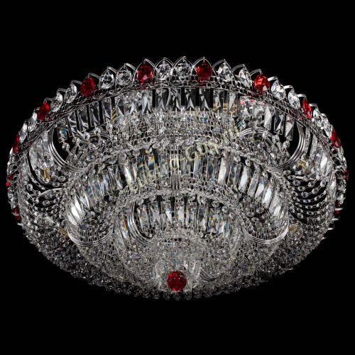 Люстра Тройное Кольцо пластинка красная в Симферополе Гусь Хрустальный