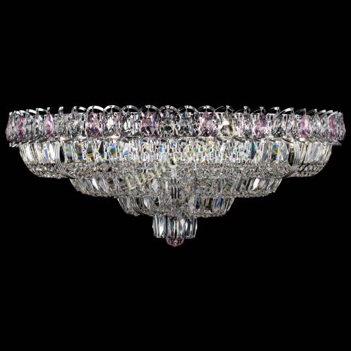 Люстра Тройное Кольцо пластинка розовая в Симферополе Гусь Хрустальный