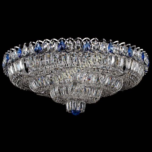 Люстра Тройное Кольцо пластинка синяя в Симферополе Гусь Хрустальный