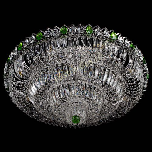 Люстра Тройное Кольцо пластинка зеленая в Симферополе Гусь Хрустальный