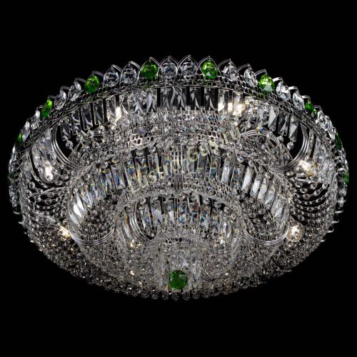 Люстра Тройное Кольцо пластинка зеленая в Симферополе Гусь Хрустальный