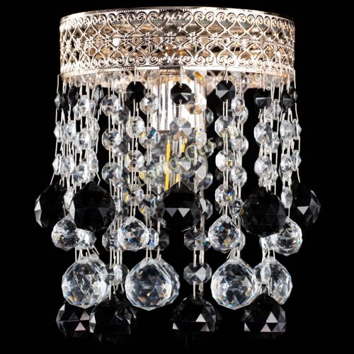 Люстра Венеция №1 шар черная в Симферополе Гусь Хрустальный
