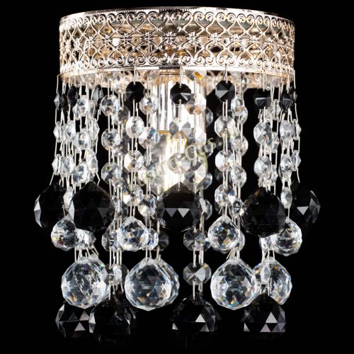 Люстра Венеция №1 шар черная в Симферополе Гусь Хрустальный
