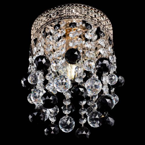 Люстра Венеция №1 шар черная в Симферополе Гусь Хрустальный