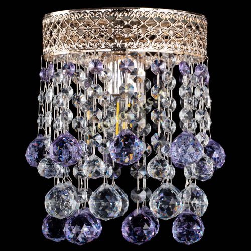 Люстра Венеция №1 шар фиолетовая в Симферополе Гусь Хрустальный