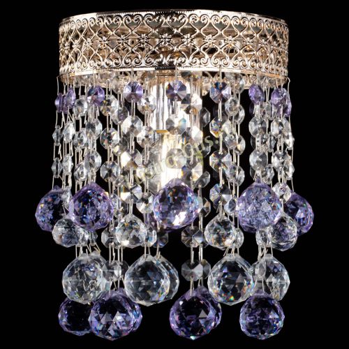 Люстра Венеция №1 шар фиолетовая в Симферополе Гусь Хрустальный