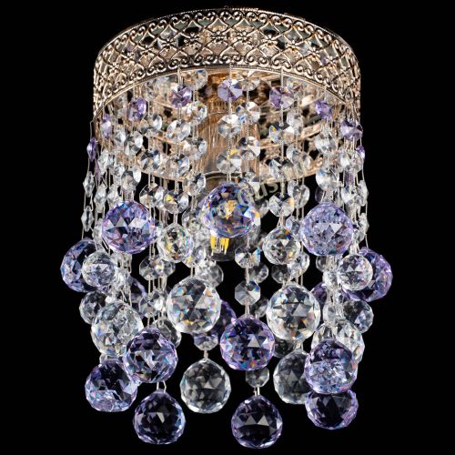 Люстра Венеция №1 шар фиолетовая в Симферополе Гусь Хрустальный