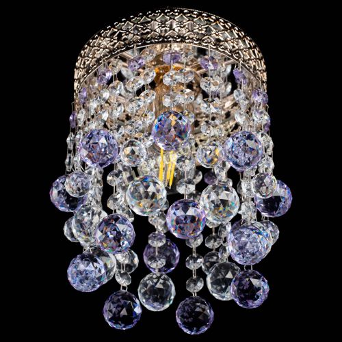 Люстра Венеция №1 шар фиолетовая в Симферополе Гусь Хрустальный