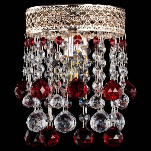 Люстра Венеция №1 шар красная в Симферополе Гусь Хрустальный