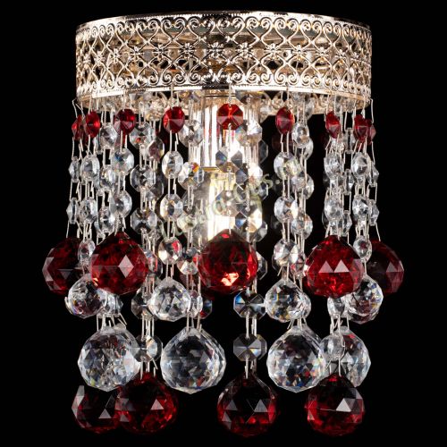 Люстра Венеция №1 шар красная в Симферополе Гусь Хрустальный