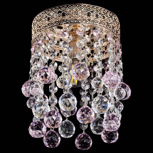 Люстра Венеция №1 шар розовая в Симферополе Гусь Хрустальный