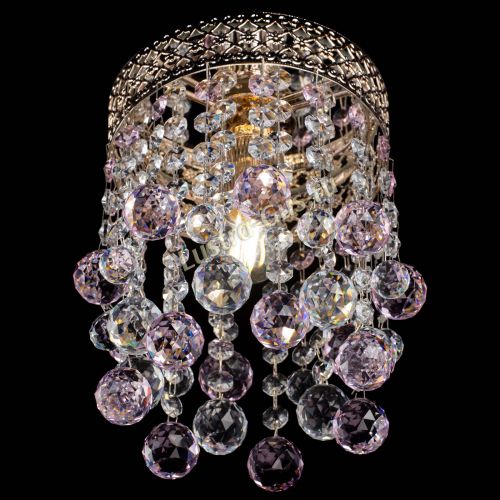 Люстра Венеция №1 шар розовая в Симферополе Гусь Хрустальный