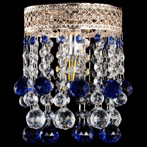 Люстра Венеция №1 шар синяя в Симферополе Гусь Хрустальный