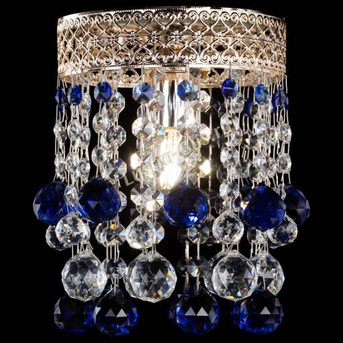 Люстра Венеция №1 шар синяя в Симферополе Гусь Хрустальный