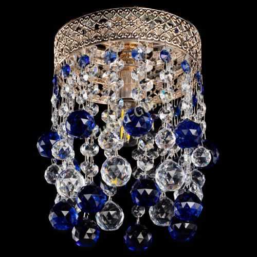 Люстра Венеция №1 шар синяя в Симферополе Гусь Хрустальный