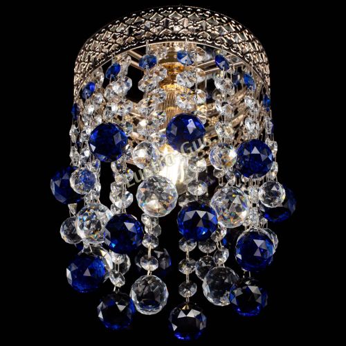 Люстра Венеция №1 шар синяя в Симферополе Гусь Хрустальный