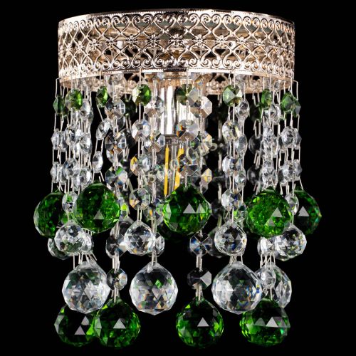 Люстра Венеция №1 шар зеленая в Симферополе Гусь Хрустальный