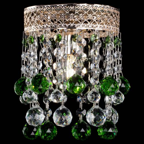 Люстра Венеция №1 шар зеленая в Симферополе Гусь Хрустальный