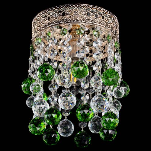 Люстра Венеция №1 шар зеленая в Симферополе Гусь Хрустальный