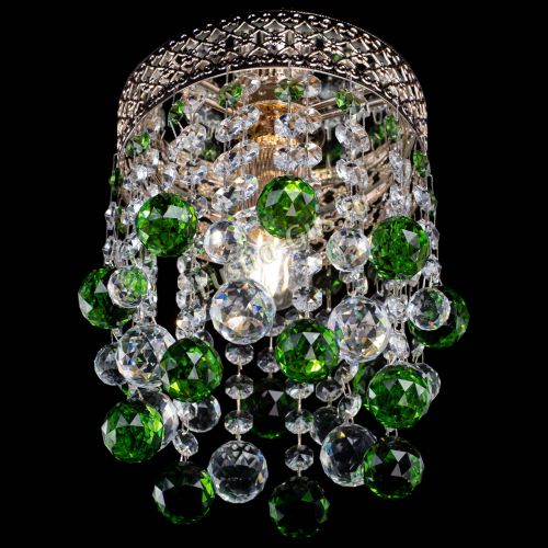 Люстра Венеция №1 шар зеленая в Симферополе Гусь Хрустальный