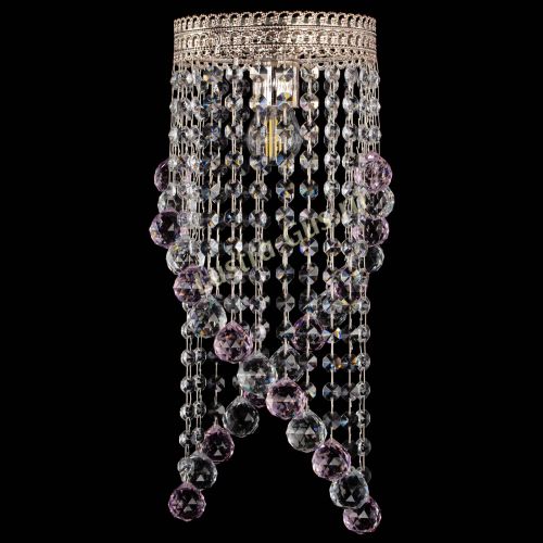 Люстра Венеция №1 Сигма розовая в Симферополе Гусь Хрустальный