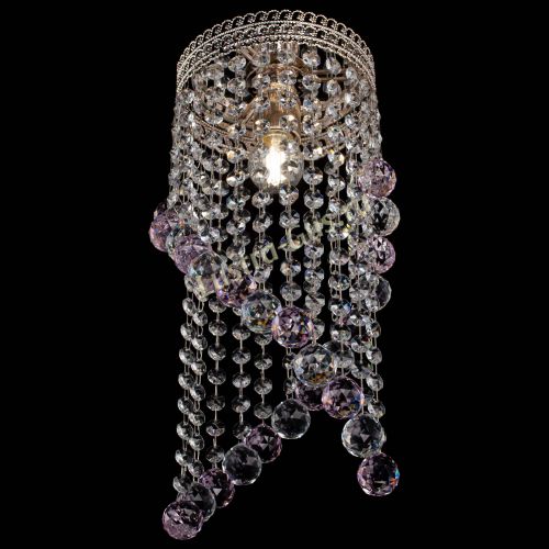 Люстра Венеция №1 Сигма розовая в Симферополе Гусь Хрустальный