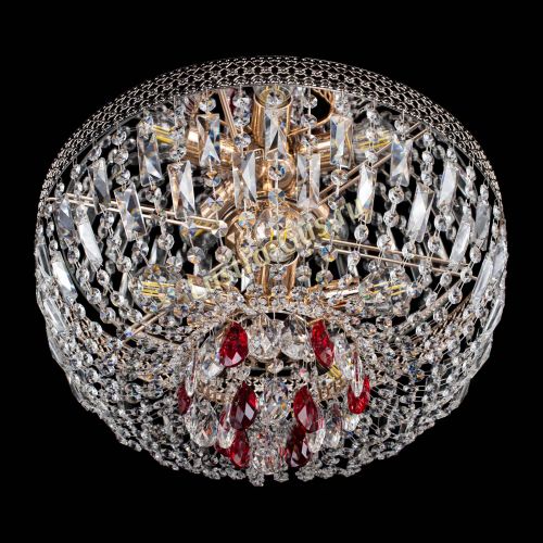 Люстра Венеция Астра красная №5 в Симферополе Гусь Хрустальный