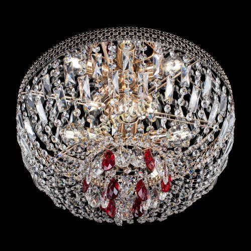 Люстра Венеция Астра красная №5 в Симферополе Гусь Хрустальный