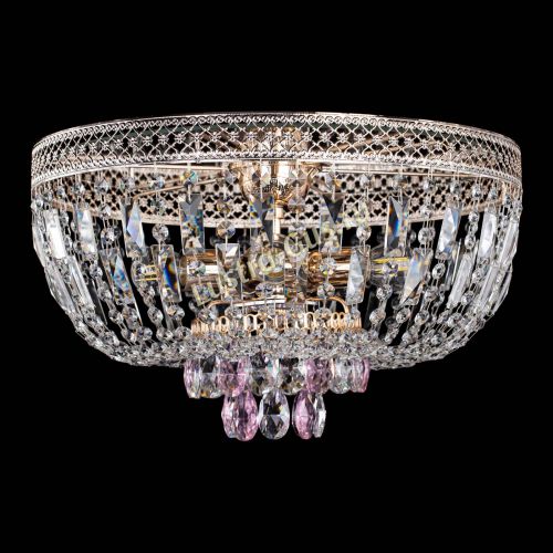 Люстра Венеция Астра розовая №5 в Симферополе Гусь Хрустальный