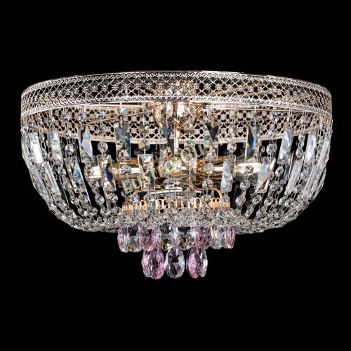 Люстра Венеция Астра розовая №5 в Симферополе Гусь Хрустальный