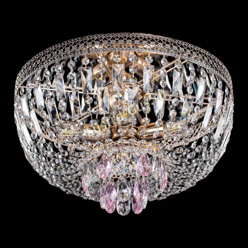 Люстра Венеция Астра розовая №5 в Симферополе Гусь Хрустальный