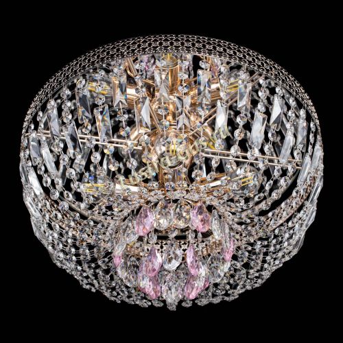 Люстра Венеция Астра розовая №5 в Симферополе Гусь Хрустальный