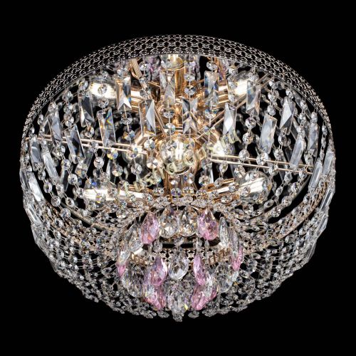 Люстра Венеция Астра розовая №5 в Симферополе Гусь Хрустальный