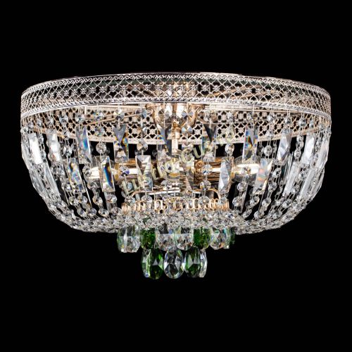 Люстра Венеция Астра зеленая №5 в Симферополе Гусь Хрустальный