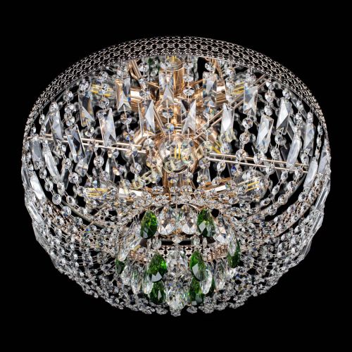 Люстра Венеция Астра зеленая №5 в Симферополе Гусь Хрустальный