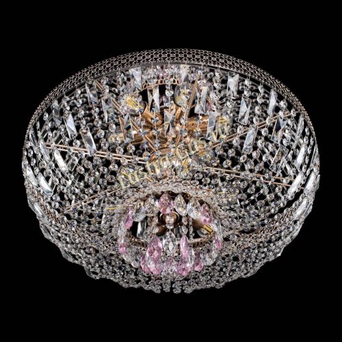 Люстра Венеция Астра №6 розовая в Симферополе Гусь Хрустальный