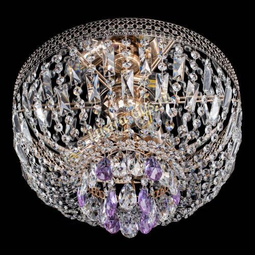 Люстра Венеция Астра №3 фиолетовая в Симферополе Гусь Хрустальный