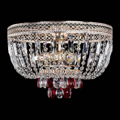 Люстра Венеция Астра №3 красная в Симферополе Гусь Хрустальный