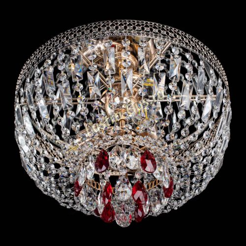 Люстра Венеция Астра №3 красная в Симферополе Гусь Хрустальный