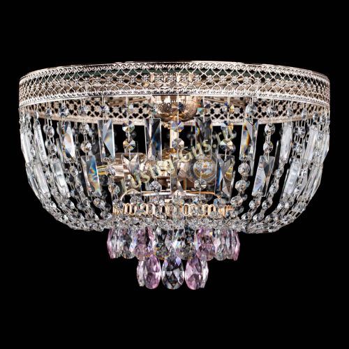 Люстра Венеция Астра №3 розовая в Симферополе Гусь Хрустальный