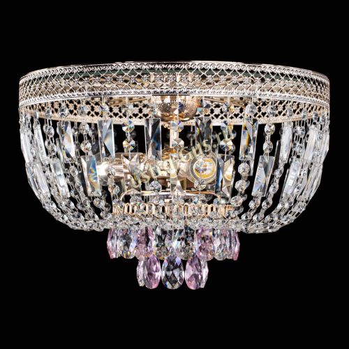 Люстра Венеция Астра №3 розовая в Симферополе Гусь Хрустальный